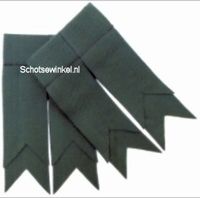 Blue Weathered Plain Coloured Garter, Flashes