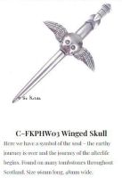 Kiltpin, Winged Skull