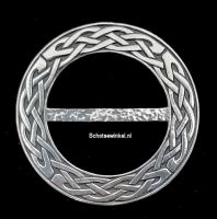 Scarf Ring - Fibula, Lady Crow 9 cm, Knot