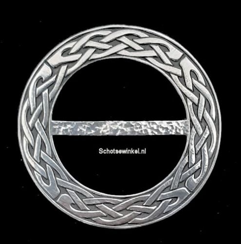 Scarf Ring - Fibula, Lady Crow 9 cm, Knot
